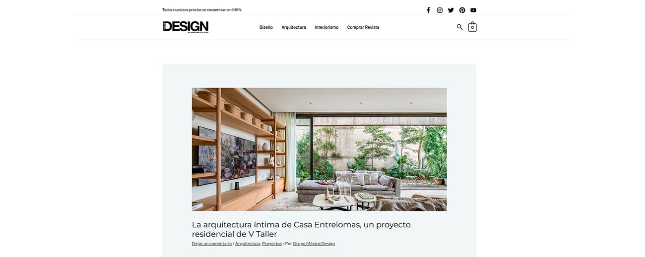 La arquitectura íntima de Casa Entrelomas, un proyecto residencial de V Taller